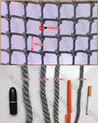 ANUOMY Climbing Frame Net for Kids | Rope Ladder Protection Net | Heavy Duty Netting Discoloration Material - Dia 14mm 15cm | Children Safety Net