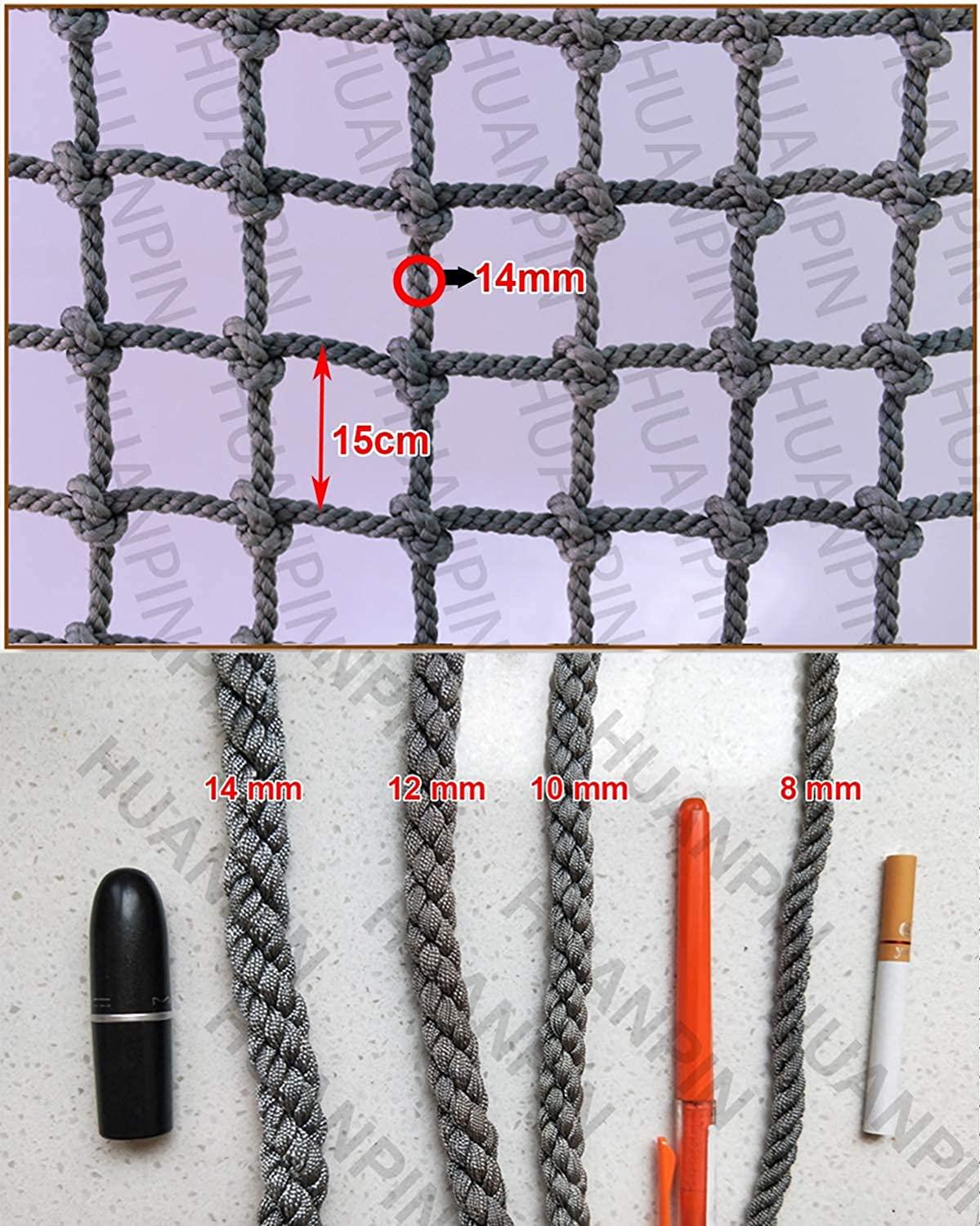 ANUOMY Climbing Frame Net for Kids | Rope Ladder Protection Net | Heavy Duty Netting Discoloration Material - Dia 14mm 15cm | Children Safety Net