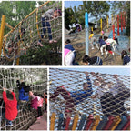 ANUOMY Climbing Frame Net for Kids | Rope Ladder Protection Net | Heavy Duty Netting Discoloration Material - Dia 14mm 15cm | Children Safety Net
