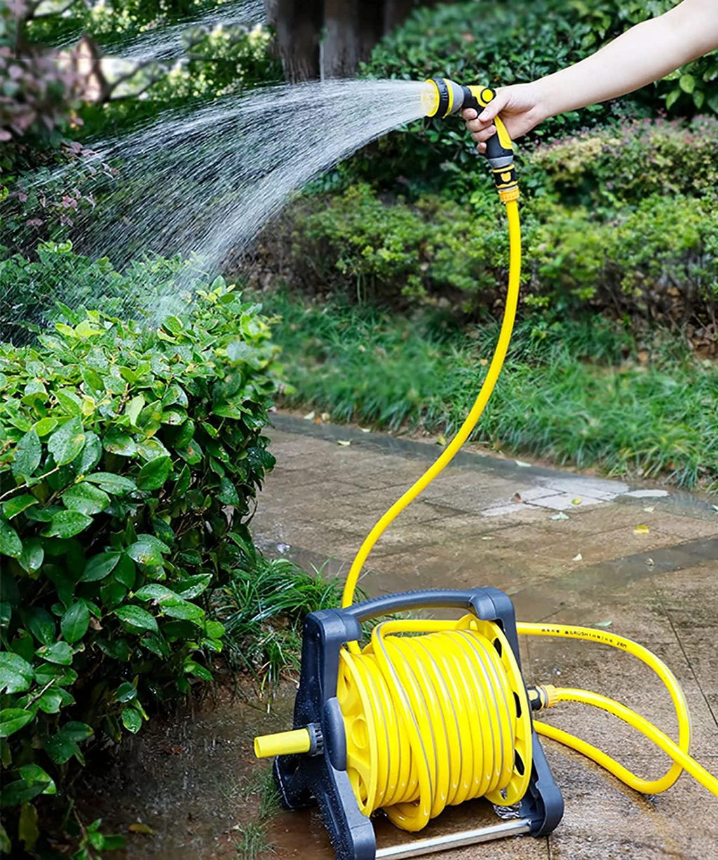 Garden Hoses Garden Hose Expandable Hose, Flexible Water Hose with Spray Nozzle, Car Wash Hose with Solid Brass Connector, Leakproof Lightweight Pipe for Watering and Washing