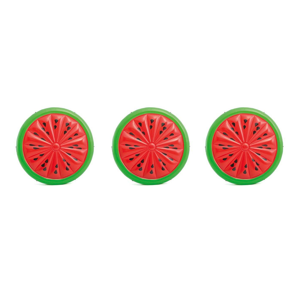 Giant Inflatable 72" Watermelon Island Summer Swimming Pool Float (3 Pack)