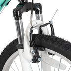 Hiland 24 Inch Steel Frame Mountain Bike for-teenagers and Beginner-Level to Advanced Riders, Green