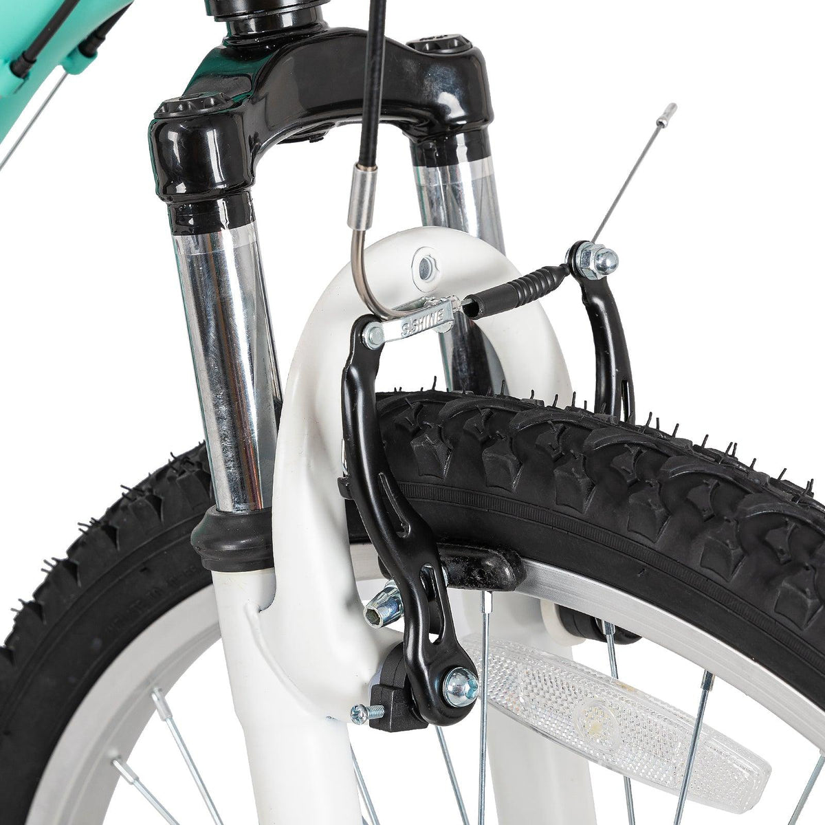 Hiland 24 Inch Steel Frame Mountain Bike for-teenagers and Beginner-Level to Advanced Riders, Green
