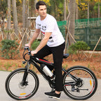 Hicient Electric Bike Electric Bicycle for Adult 26'' Electric Mountain Bike 250W Ebike 21 Speed Gear with Removable Lithium Battery and Battery Charger (Dark Black)