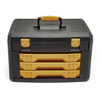 gearwrench 80972 243-piece 12 point 1/4 in., 3/8 in. and 1/2 in. mechanics tool set with 3 drawer storage box