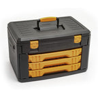gearwrench 80972 243-piece 12 point 1/4 in., 3/8 in. and 1/2 in. mechanics tool set with 3 drawer storage box