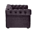 Tov Furniture TOV-P2037-N Yorkshire Collection  Button Tufted Pet Bed with Velvet Cushion
