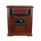 Lifesmart LifePro Dark Oak 1500 Watt Infrared Electric Portable Space Heater