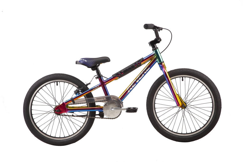 Revere 20" BMX Freestyle Kids Bicycle, Ages 5-8 Years Old, Chrome Oil Slick Finish, Lightweight Aluminum Frame and Fork, Premium Parts, Premium , Premium Safety!
