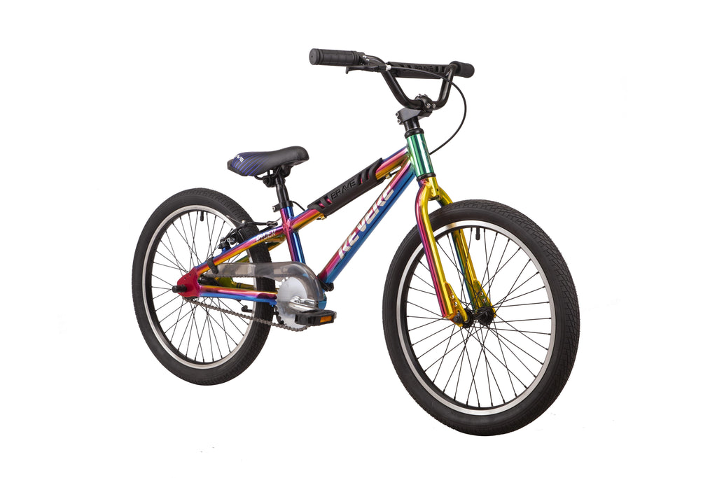Revere 20" BMX Freestyle Kids Bicycle, Ages 5-8 Years Old, Chrome Oil Slick Finish, Lightweight Aluminum Frame and Fork, Premium Parts, Premium , Premium Safety!