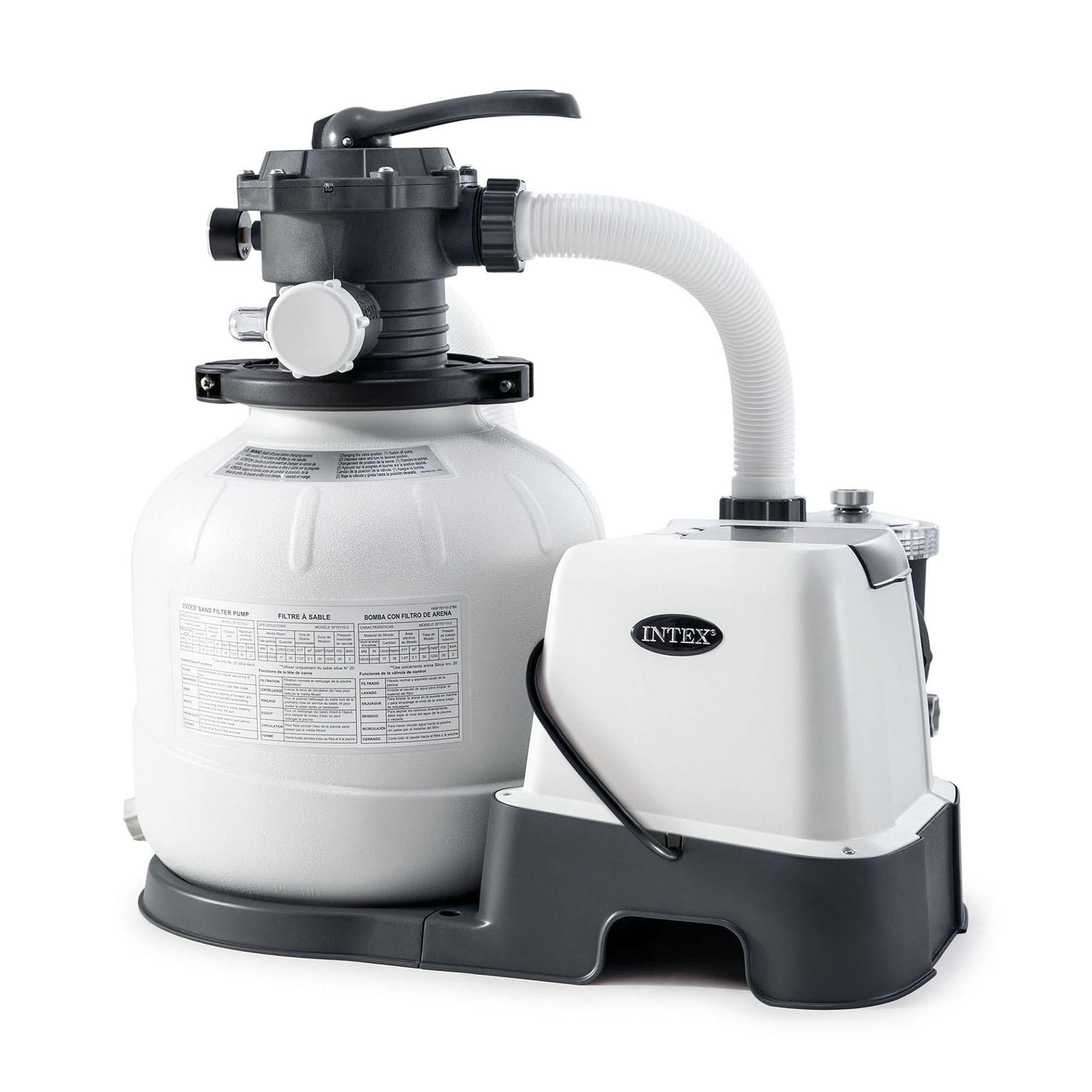 intex krystal clear sand filter &amp; saltwater system 2,100 gph  combo filter pump cg-26675eg, 110-120v with gfci