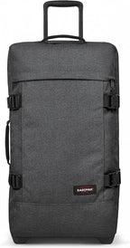Tranverz - Suitcase with Wheels - Rolling Luggage for Travel with TSA Lock, 2 Wheels, 2 Compartments, and Compression Straps - M, Black Denim