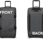 Tranverz - Suitcase with Wheels - Rolling Luggage for Travel with TSA Lock, 2 Wheels, 2 Compartments, and Compression Straps - M, Black Denim