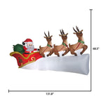 Holiday Time 11 Foot Santa Sleigh with Reindeer