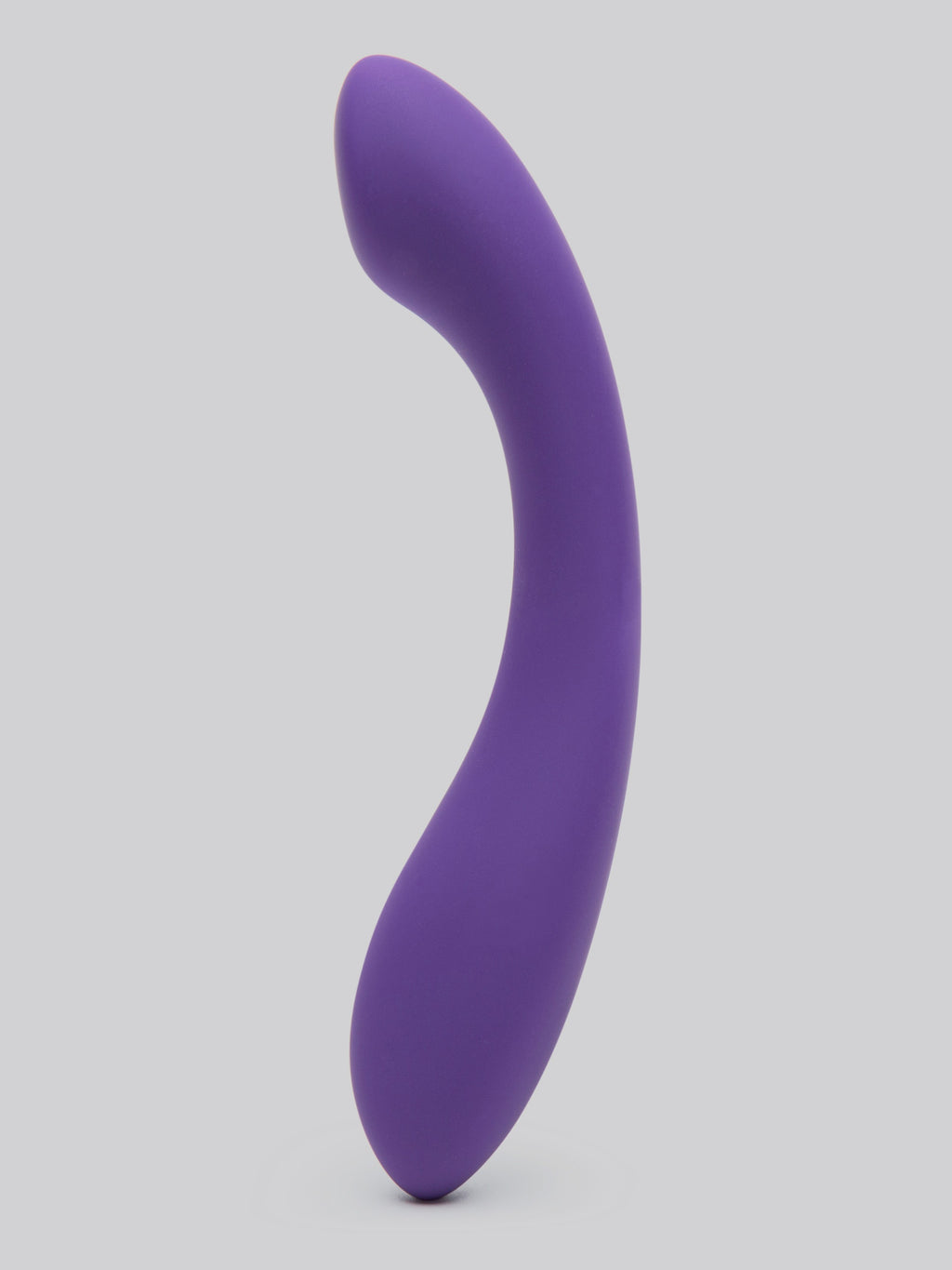 Desire Luxury Weighted Curved Silicone Dildo, Purple