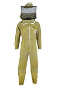 beeprogear ultra ventilated suit round veil brown | bee keeping suit with round veil hat (xx-large)