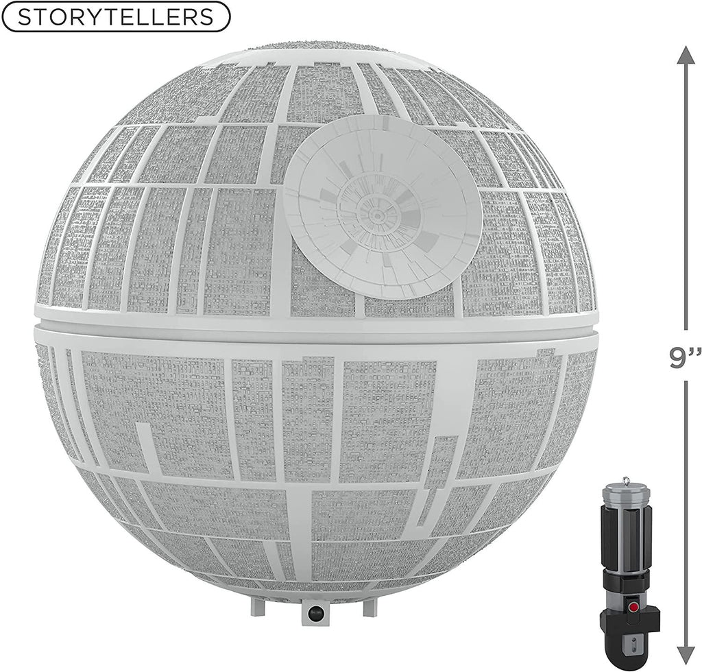 Hallmark Keepsake 2021, Star Wars: A Hope Collection Death Star Musical Tree Topper with Light