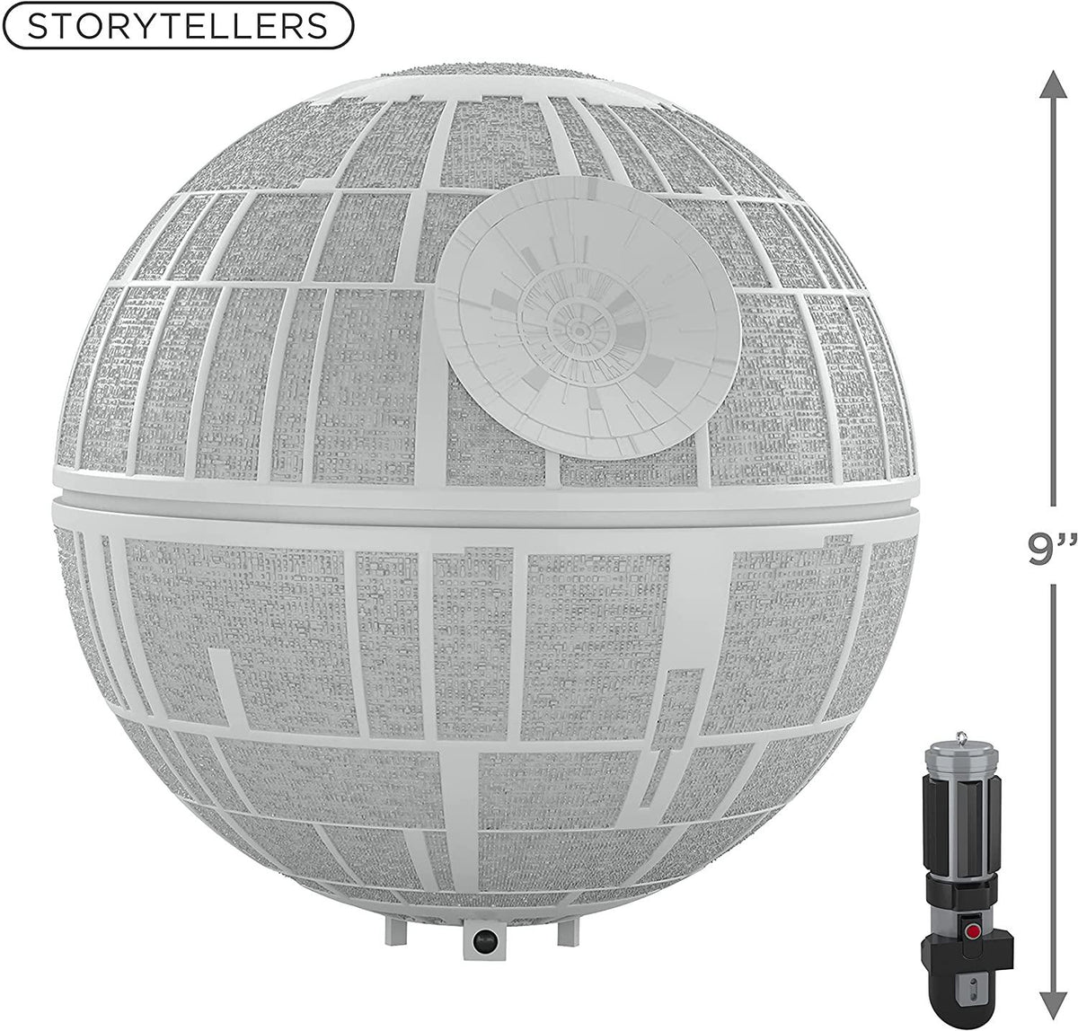 Hallmark Keepsake 2021, Star Wars: A Hope Collection Death Star Musical Tree Topper with Light