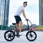 Speedrid Folding Electric Bike Ebike, 20'' Electric Commuter Bicycle with 10.4AH Removable Lithium-Ion Battery, 48V 350W Motor and Professional Rear 7 Speed Gear