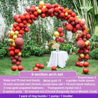 YHWD Balloon Stand Arch Kit, DIY Party Backdrop Balloon Decoration Tool for Birthday Wedding, Baby Shower, Christmas, Adjustable Tall Wide Balloon Arch Frame Set