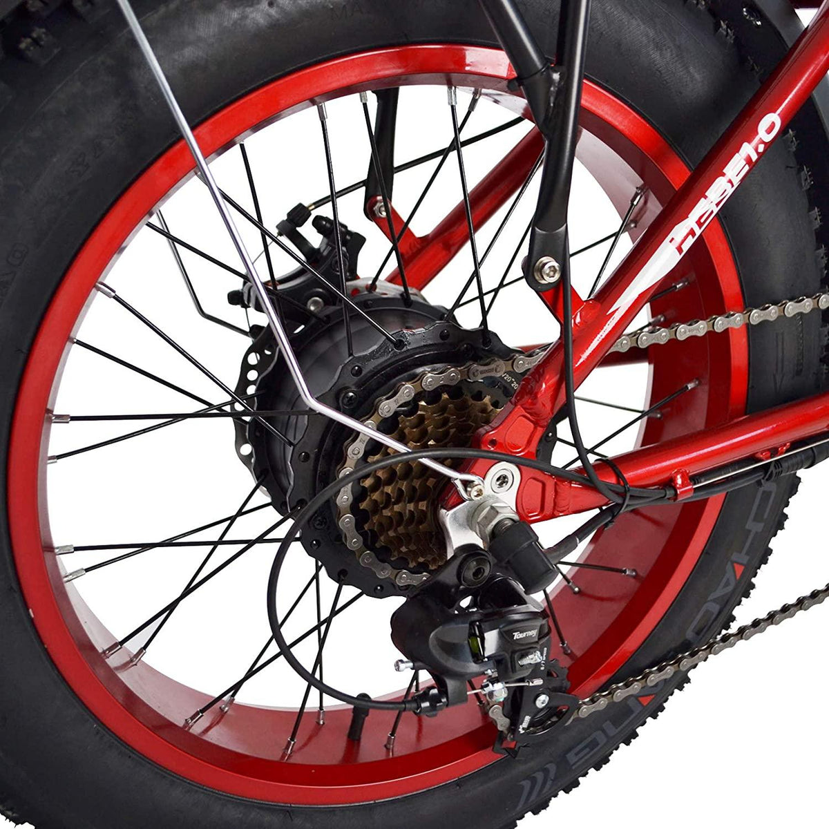Folding Electric Bike for Adults, Fat Tire 20" Bike Electric, 750W Motor 48V 13AH Removable Battery Electric Bicycles, Beach Snow Hunting High Speed 7-Speed Gear E-Bikes for Women Men