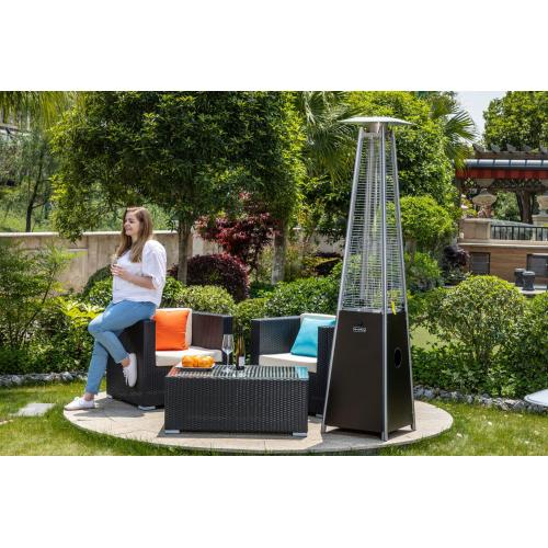 Winado Glass Tube Patio Heater-Mocha  Bronze