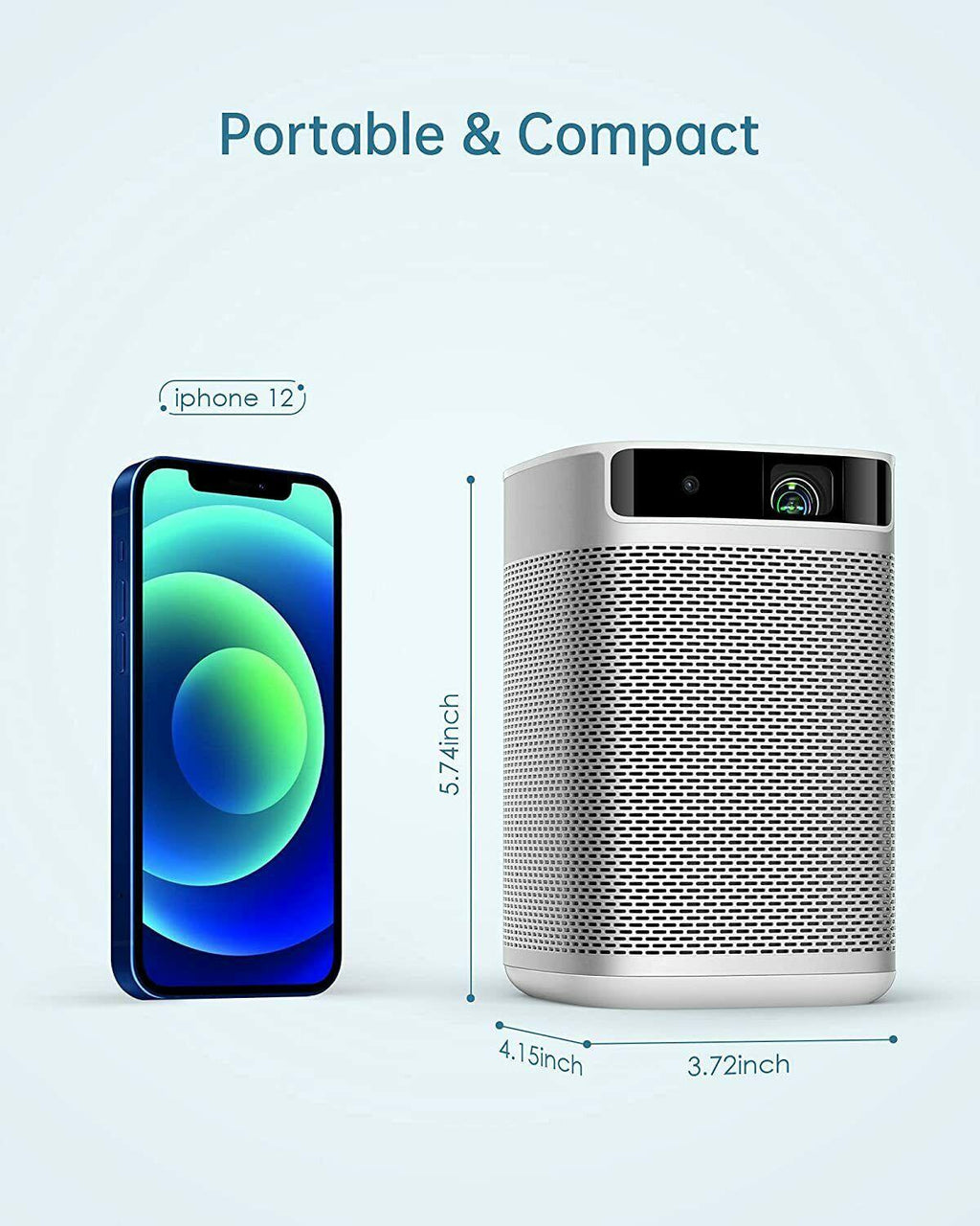 xgimi mogo pro,1080p full hd, 300"  portable projector google android tv