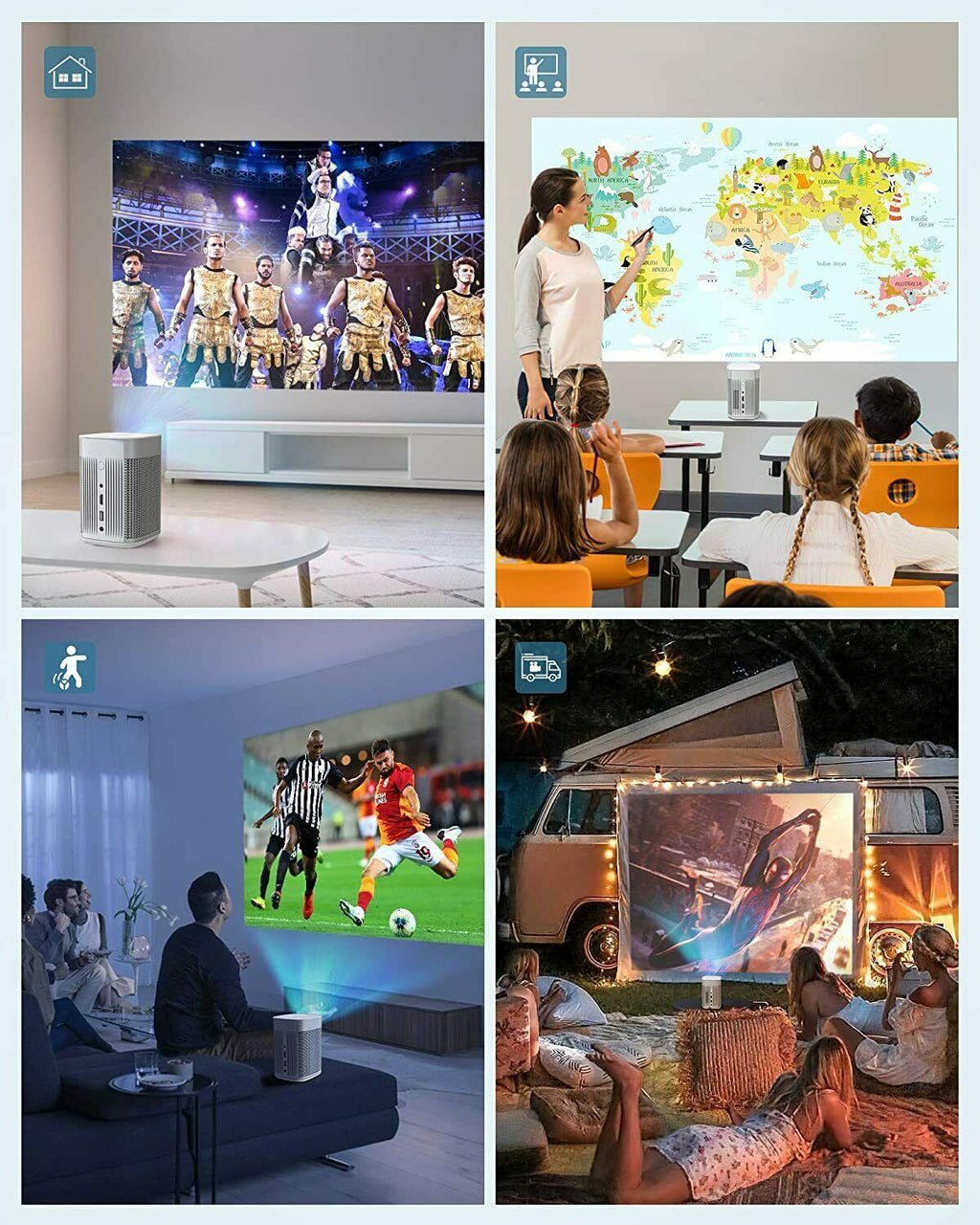 xgimi mogo pro,1080p full hd, 300"  portable projector google android tv