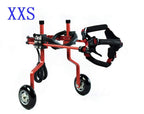 ZHIJIA Pet Disabled Wheelchair Dog Wheelchair 2 Wheels for Disabled Dogs and Cats Light Weight to Help Pets Recover and can Lay hind Legs, red