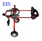 ZHIJIA Pet Disabled Wheelchair Dog Wheelchair 2 Wheels for Disabled Dogs and Cats Light Weight to Help Pets Recover and can Lay hind Legs, red