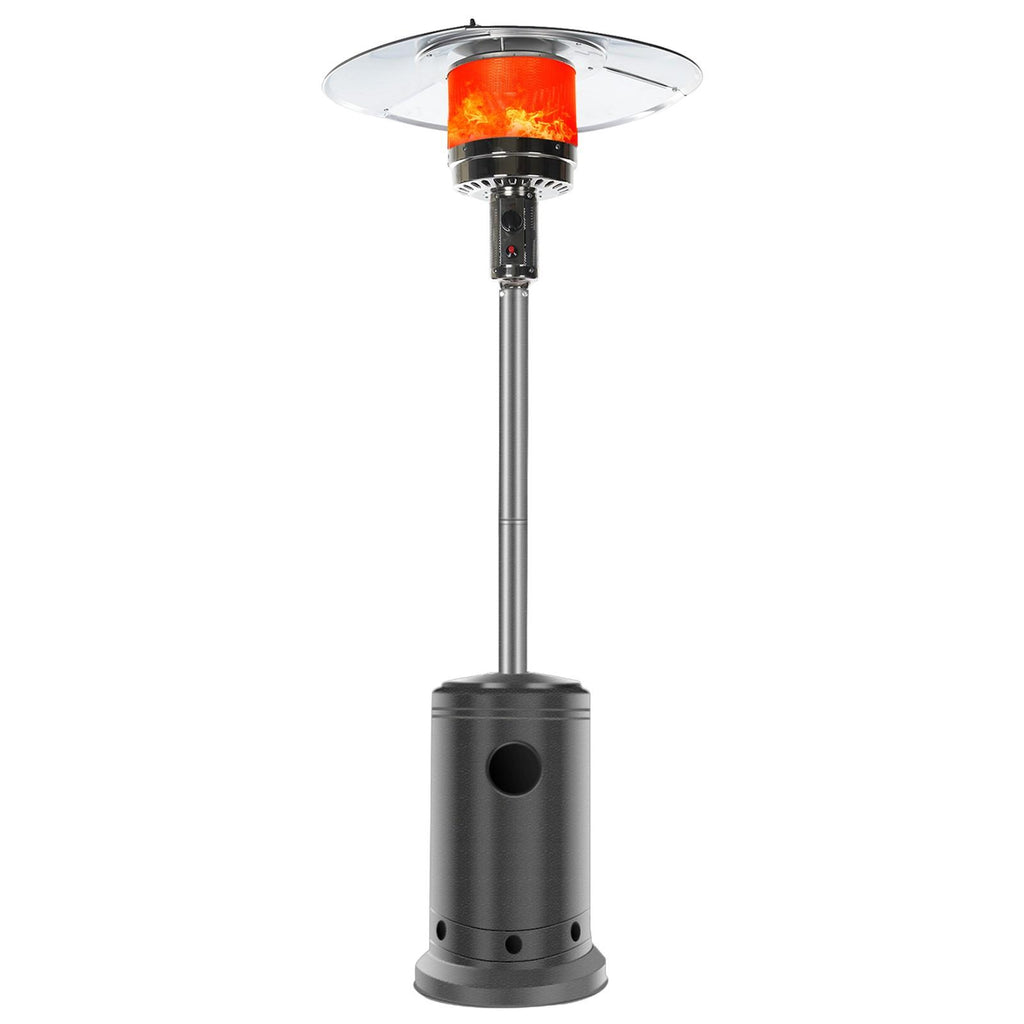 DJKDJL Outdoor Patio Heater With Wheels,Propane 46,000 BTU Premium Outdoor Patio Heater, Gray, 77*46*46cm