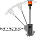 DJKDJL Outdoor Patio Heater With Wheels,Propane 46,000 BTU Premium Outdoor Patio Heater, Gray, 77*46*46cm