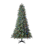 Holiday Time Clear Prelit LED Green Hinged Full Christmas Tree, 7.5'