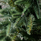 Holiday Time Clear Prelit LED Green Hinged Full Christmas Tree, 7.5'