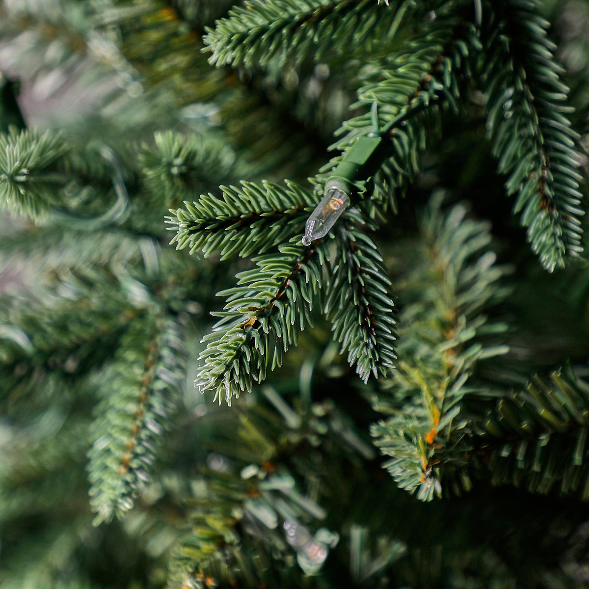 Holiday Time Clear Prelit LED Green Hinged Full Christmas Tree, 7.5'