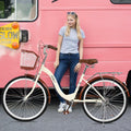 Sunvit 26 In. Women Classic Retro Bicycle Cruiser, Yellow