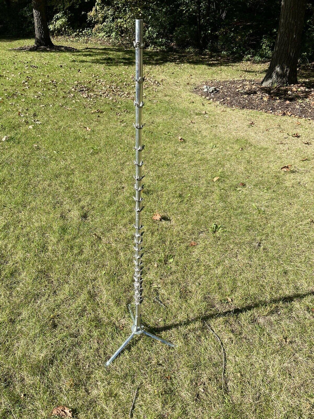 Silver Aluminum Sapphire Regal 7 ft Christmas Taper Tree Curl &amp;Twist