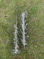 Silver Aluminum Sapphire Regal 7 ft Christmas Taper Tree Curl &amp;Twist