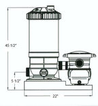 rx clear prc120 above ground radiant cartridge filter system with 1 hp extreme force pump