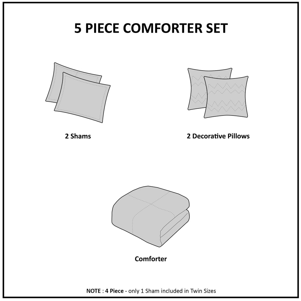 Home Essence Apartment Makenna Cotton Comforter Set
