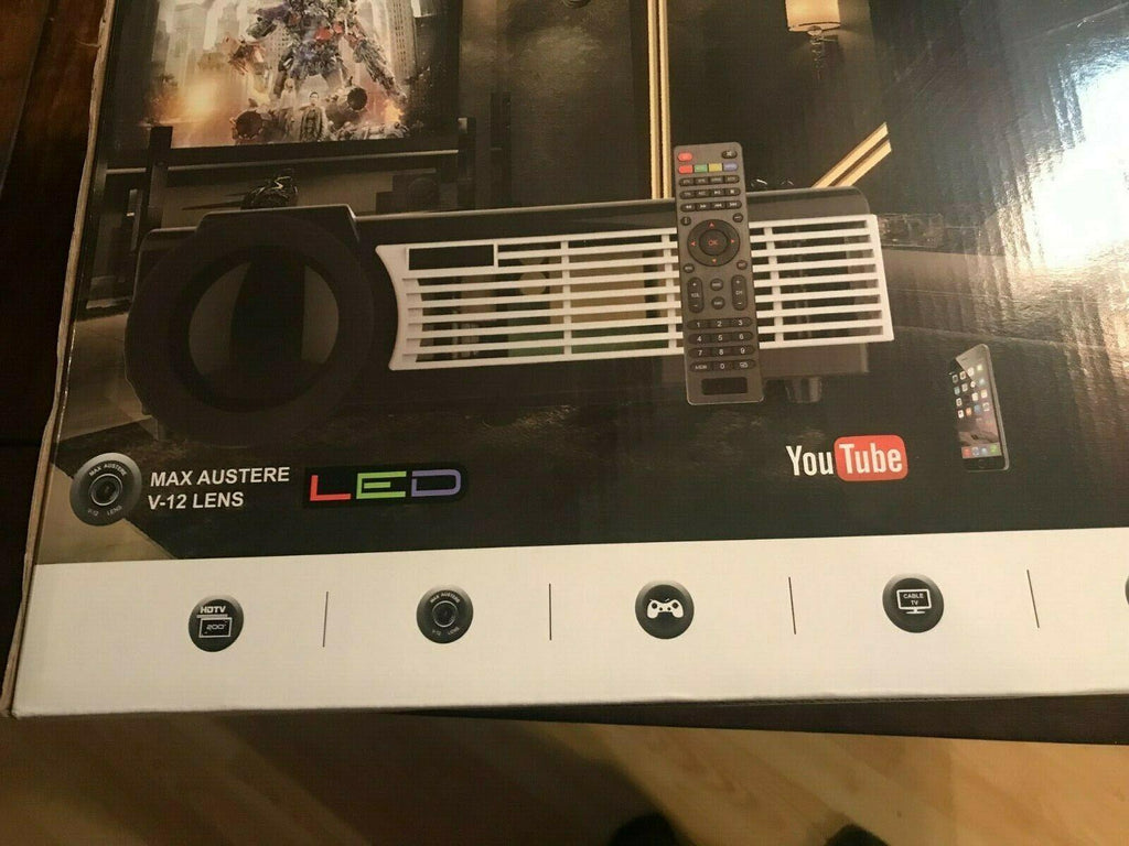 brooks audio vt-50 cinema series projector 3d 4k digital 50" to 250" screen size