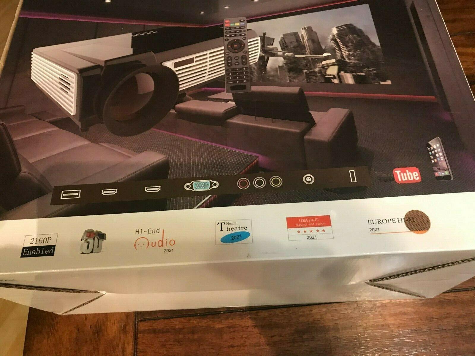 brooks audio vt-50 cinema series projector 3d 4k digital 50" to 250" screen size