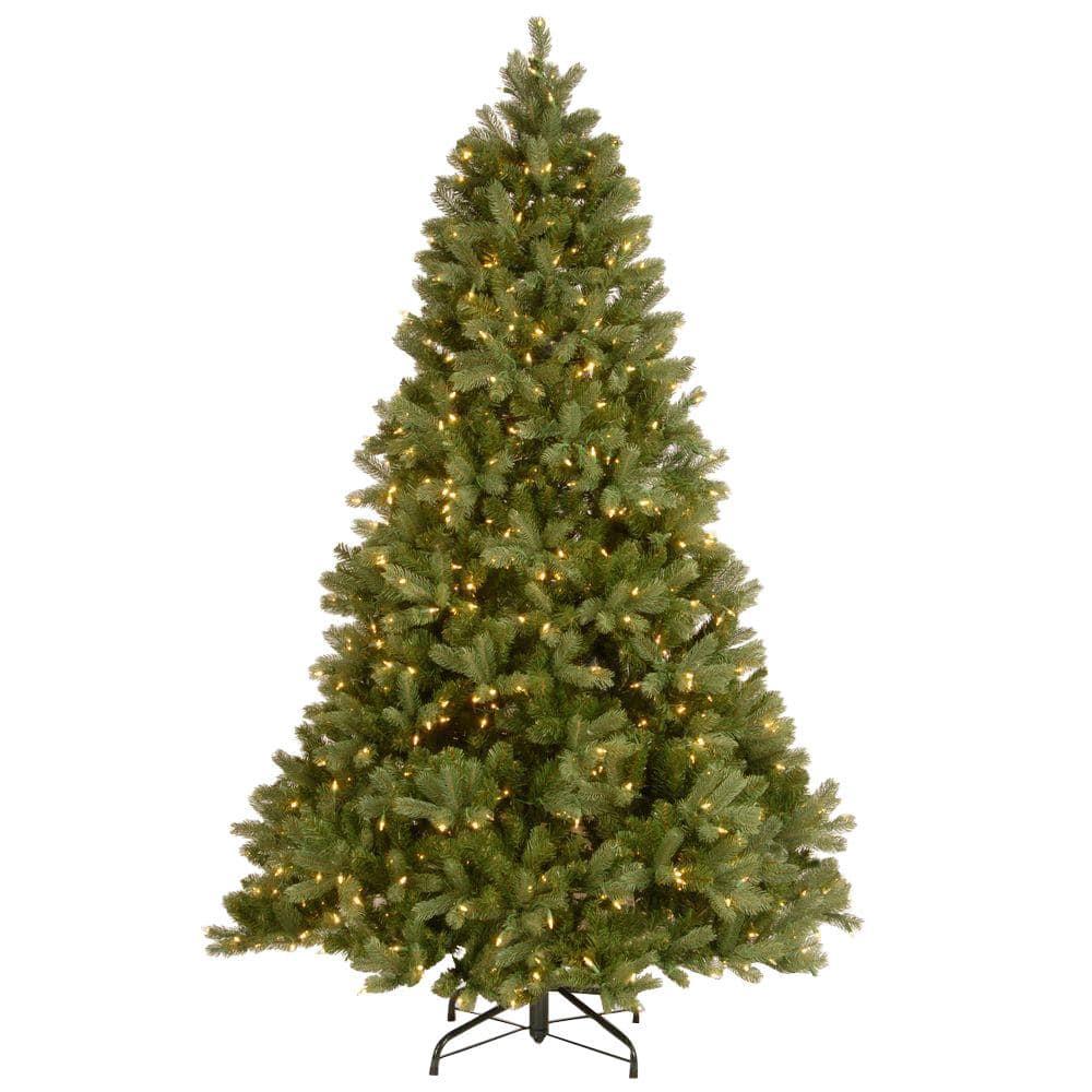 6-1/2 ft. Feel Real Downswept Douglas Fir Hinged Artificial Christmas Tree with 650 Clear Lights