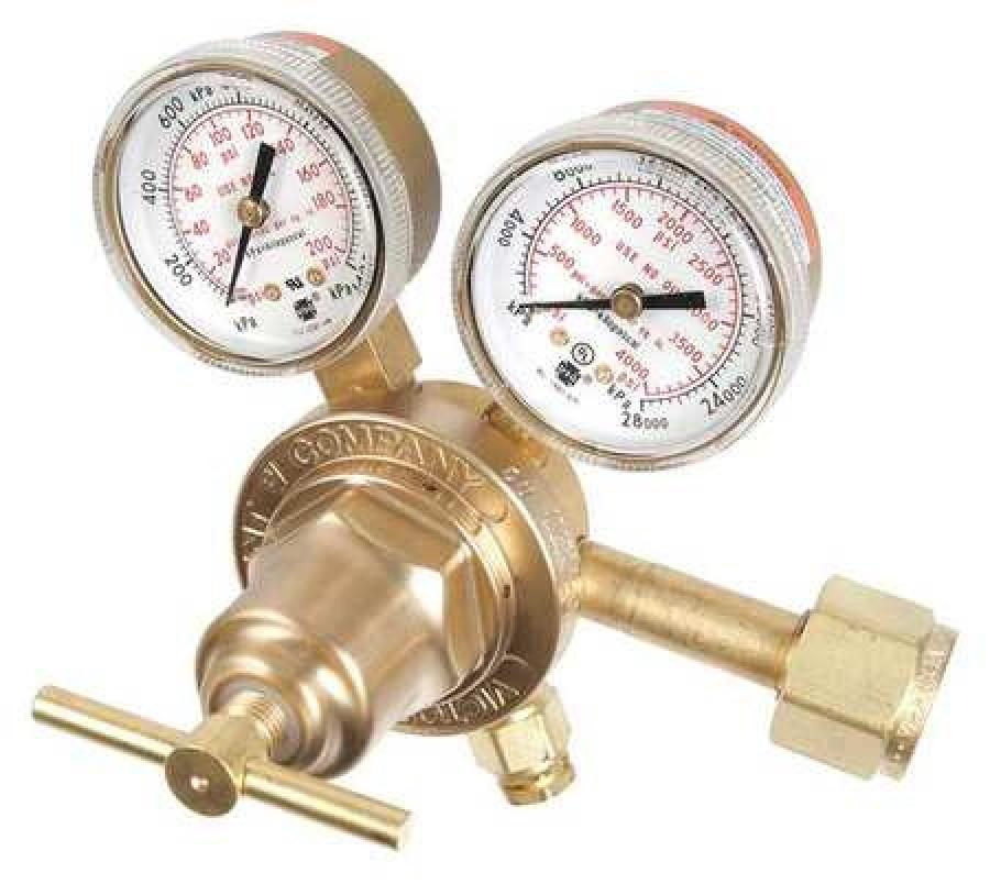 VICTOR 0781-0098 Gas Regulator, Single Stage, CGA-510, 4 to 80 psi, Use With: Liquefied Propane