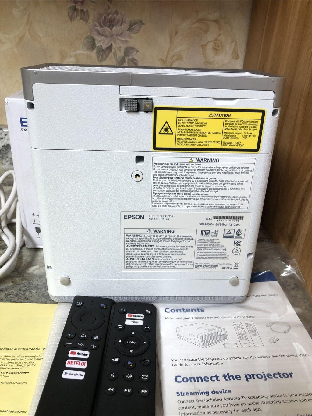 epson ef-100 720p smart streaming laser projector