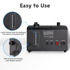Yescom 3in1 LED Fog Bubble Machine DMX Remote Control Music Festival Stage