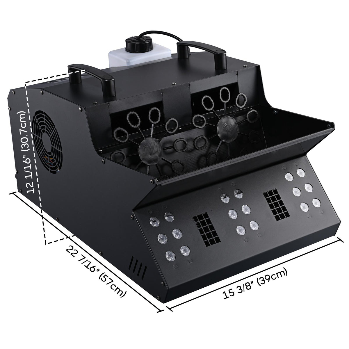 Yescom 3in1 LED Fog Bubble Machine DMX Remote Control Music Festival Stage