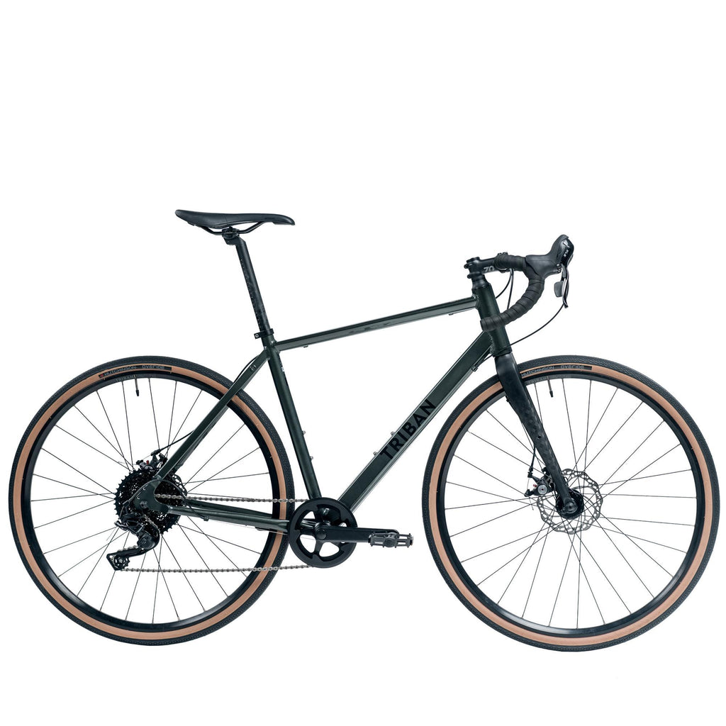 Decathlon Triban GRVL 120, Gravel Bike, 700c, Green, Extra Large