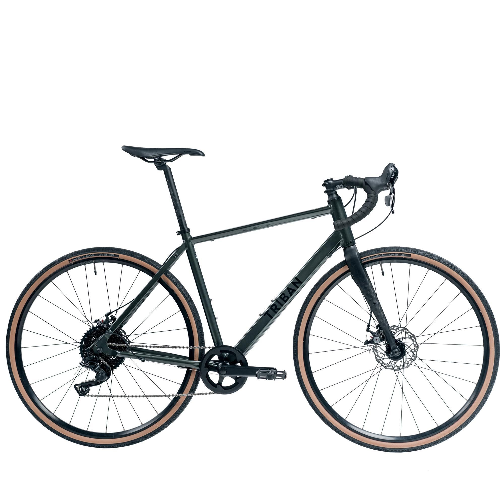Decathlon Triban GRVL 120, Gravel Bike, 700c, Green, Extra Large