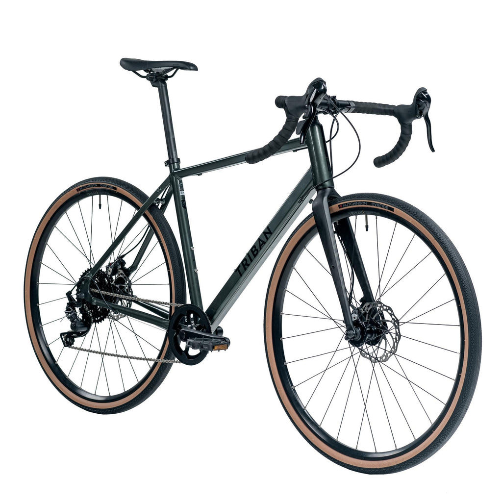 Decathlon Triban GRVL 120, Gravel Bike, 700c, Green, Extra Large
